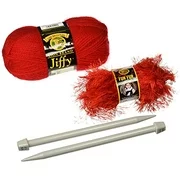 Lion Brand Yarn 600-150 Rio Easy Knit Scarf Kit