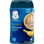 Gerber Probiotic Oatmeal & Banana Baby Cereal, 8 oz.