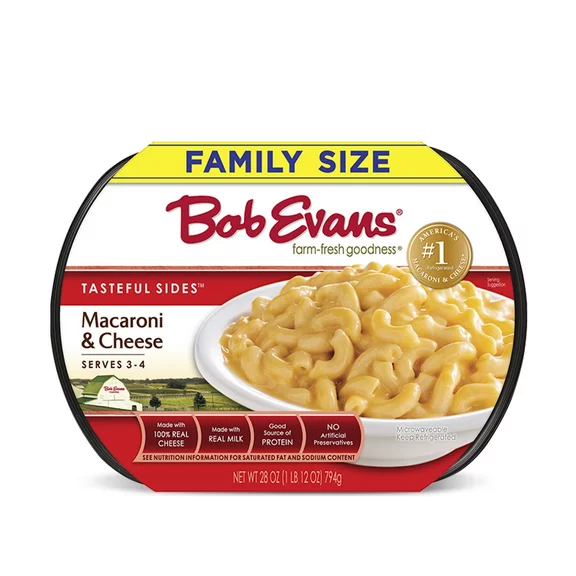 Bob Evans Real Cheddar Family Size Macaroni & Cheese , 28 oz Tray (Refrigerated)
