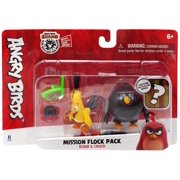 Angry Birds Mission Flock Pack Bomb & Chuck Figure 2-Pack