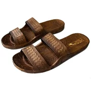 Hawaii Brown or Black Jesus sandal Slipper for Men Women and Teen Classic Style (9, Brown)