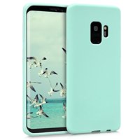 kwmobile TPU Case Compatible with Samsung Galaxy S9 - Soft Thin Slim Smooth Flexible Protective Phone Cover - Mint Matte