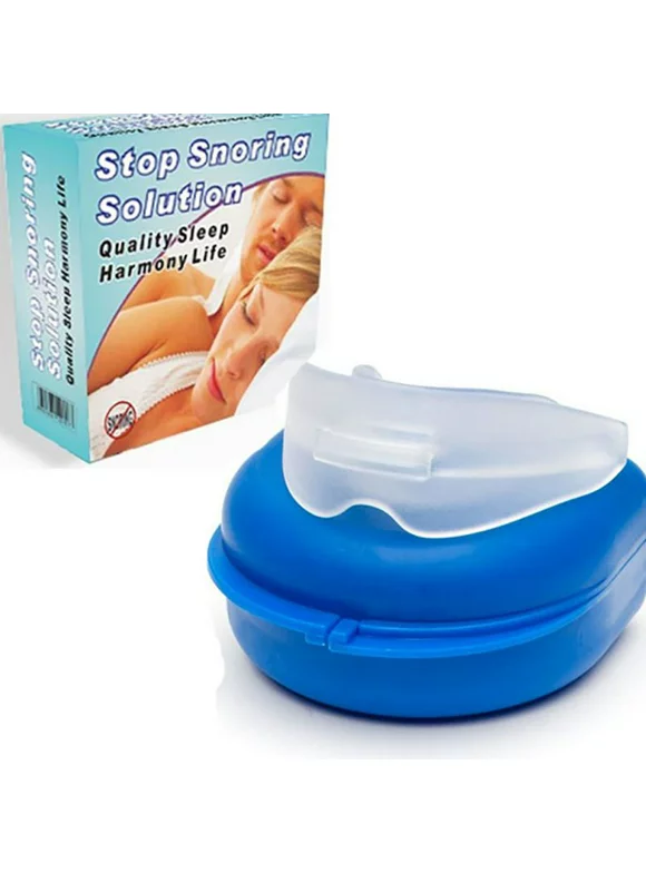SUPERHOMUSE 1PC Silicone Stop Snoring Anti Snore Mouthpiece Apnea Guard Bruxism Tray Sleeping Aid Mouthguard