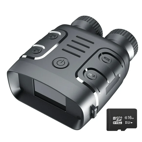 Tomshine 1080P Night Visions Binocular, Infrared Photo Video Taking 5X Digital Zoom 300M Full Dark Viewing Distance for Outdoor Hunt Boating Journey