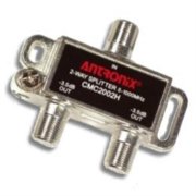 cable modem & moca premium coaxial 2-way splitter ideal for bidirectional rg-6 rg-59 communications