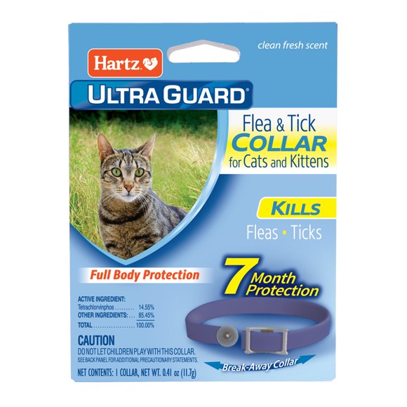 Hartz UltraGuard Flea And Tick Collar For Cats And Kittens, 7 Months Protection, 1ct