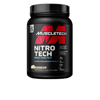 NitroTech 100% Whey Isolate Protein Powder, Vanilla Cream, 30g Protein, 1.5lb, 24oz