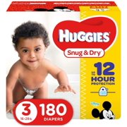 HUGGIES Snug & Dry Diapers New Look Size 3-210 Count