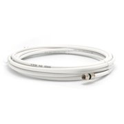 30' Feet, White RG6 Coaxial Cable (Coax Cable) - Made in the USA - with High Quality Connectors, F81 / RF, Digital Coax - AV, CableTV, Antenna, and Satellite, CL2 Rated, 30 Foot