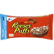 Reese's Puffs Breakfast Cereal, Chocolate Peanut Butter with Whole Grain, 35 oz