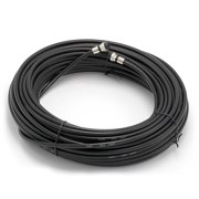 THE CIMPLE CO - 150' Feet, Black RG6 Coaxial Cable (Coax) - With Weather Booted Connectors