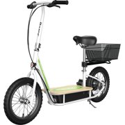 Razor EcoSmart Metro Electric Scooter  Padded Seat, Wide Bamboo Deck, 16" Air-Filled Tires, 500w High-Torque Motor, Up to 18 mph, 12-Mile Range, Rear-Wheel Drive