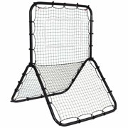 Baseball Training Net - 47"x51"x63" Black Steel Frame PE Net Baseball Softball Pitching Practice Training Net