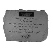 Our Family Chain...Personalized Memorial Garden Stone