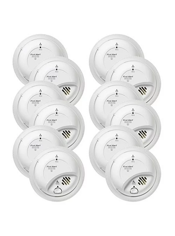 BRK Brands SC9120B Hardwire Combination Smoke/Carbon Monoxide Alarm with Battery Backup (12 Pack)