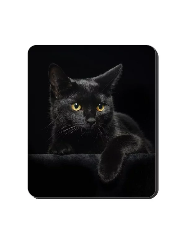 CafePress - Black Cat Mousepad - Non-slip Rubber Mousepad, Gaming Mouse Pad