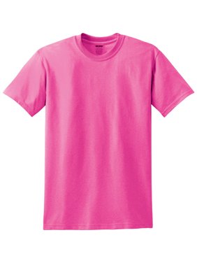 Gildan Safety Pink Medium Short Sleeve Crew T-Shirt