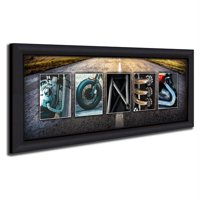 Personalized Motorcycle Framed Canvas Wall Art, Live Preview, Choose Each Photo, Multiple Options