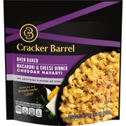 Cracker Barrel Cheddar Havarti Oven Baked Macaroni & Cheese Dinner, 12.3 oz Bag