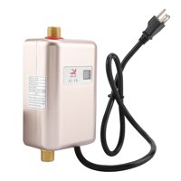 Naccgty Water Heater, Tankless Water Heater,110V 3000W Mini Electric Tankless Instant Hot Water Heater Bathroom Kitchen Washing US