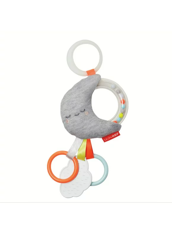 Skip Hop Silver Lining Cloud Moon Rattle and Stroller Toy