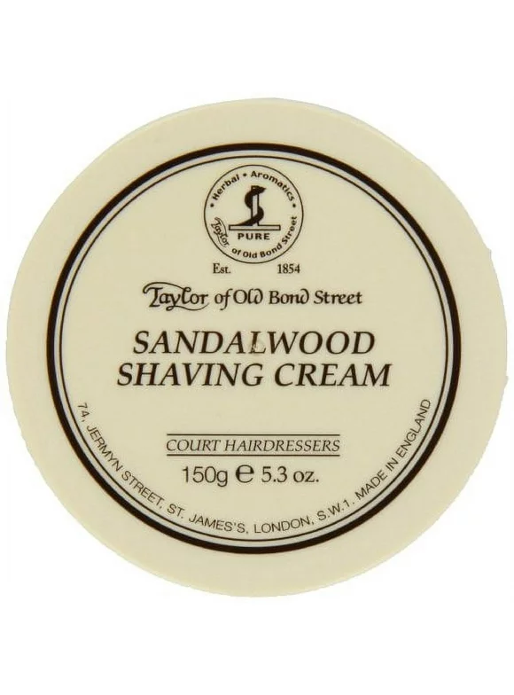 Taylor of Old Bond Street Sandalwood Shaving Cream Bowl for Men, 5.3 Oz
