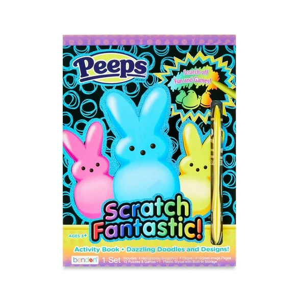 PEEPS® Scratch Fantastic Activity Book, 24 Pages, Party Favor