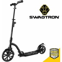 Swagtron K9 Commuter Kick Scooter in Black for Adults, Teens Foldable, Lightweight Height-Adjustable