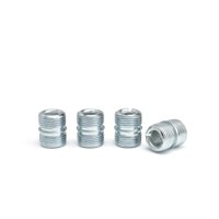 HSS Wire Shelving Pole Connector, Fits 3/4" Pole Diameter 1.2 mm Pole Thickness, Steel, Silver, 4-PACK
