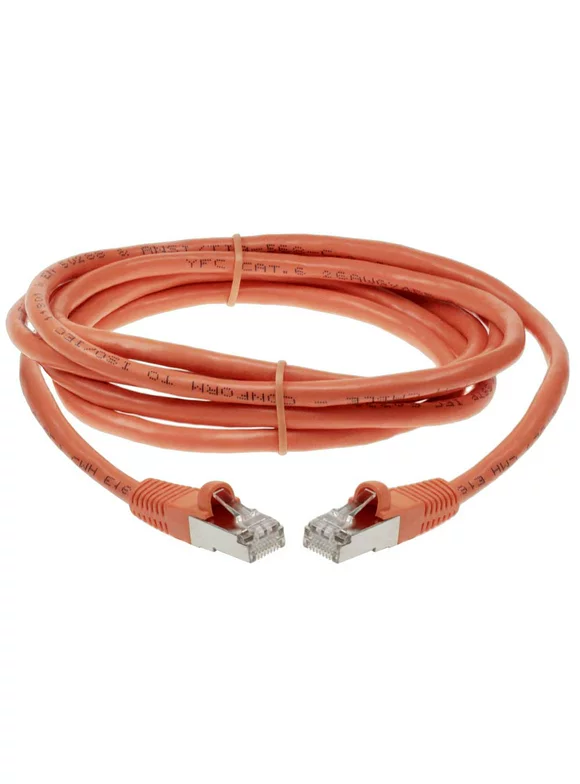SF Cable Cat6 Shielded Ethernet Cable, 20 feet - Orange