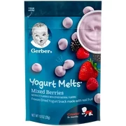 Gerber Yogurt Melts, Mixed Berries, 1 oz. (Pack of 7)