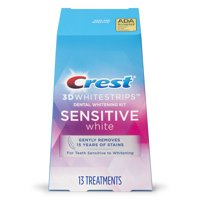 Crest 3D Whitestrips Sensitive White Teeth Whitening Kit, 26 Strips