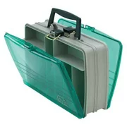 Plano Synergy Double Sided Fishing Satchel Tackle Box, Green / White