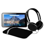 Ematic 7" 16GB Tablet with Android 7.1 (Nougat) + Sleeve and Headphones