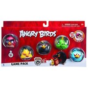 Angry Birds Game Pack Red, Bomb, Chuck, King & Blue Bird Figure 5-Pack