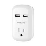 Philips Wall Tap with USB Charging, White  SPP1201WA
