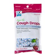 2 Pack Quality Choice Sugar Free Cough Suppressant Drops Black Cherry 25 Each