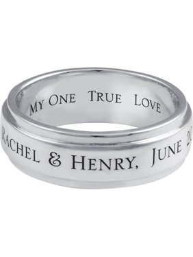 Personalized Family Jewelry?Men's Commitment Band available in Sterling Silver and Gold