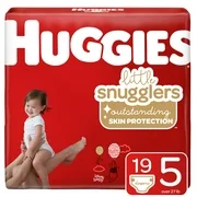 Huggies Little Snugglers Baby Diapers, Size 5, 19 Ct, Jumbo Pack