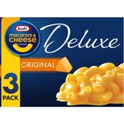 Kraft Deluxe Original Cheddar Macaroni & Cheese Dinner, 3 ct Pack, 14 oz Boxes