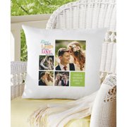 Personalized Live Laugh Love Photo Pillow, Color