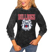 Fresno State Bulldogs Women's Fourth Down Long Sleeve T-Shirt - Charcoal