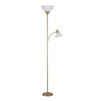 Mainstays 72'' Combo Floor Lamp with Adjustable Reading Lamp, Gold