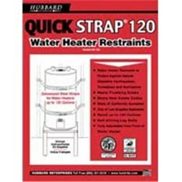 Hubbard Enterprises QS-120 Galvanized Water Heater Strap- Supports Up To 120-Gallon