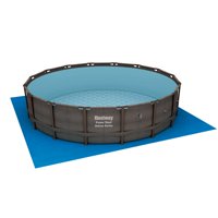 Bestway 14' x 42" Power Steel Frame Above Ground Swimming Pool Set with Pump
