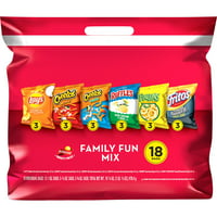 Frito Lay Family Fun Mix Snacks Variety Pack, 18 Count
