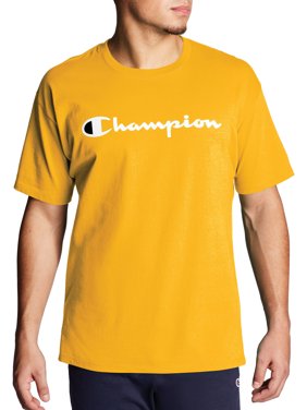 Champion Men's Script Logo Classic Graphic Jersey Tee