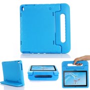 Dteck Kids Case For Lenovo Tab M10 (TB-X605F) 10.1 Inch, Lenovo Tab P10 10.1" inch (TB-X705F /TB-X705L), Kids-Friendly EVA Foam Shockproof Convertible Handle Stand Case, Blue