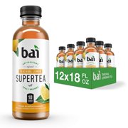 Bai Iced Tea, Tanzania Lemon, Antioxidant Infused Supertea, Crafted with Real Tea (Black Tea, White Tea), 18 Fluid Ounce Bottles, 12 count