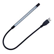 Eleidgs DZYDZR Keyboard Light Laptop Lamp USB LED 5V 1W 10 LED Long Gooseneck Touch Dimmer Lamp (Black)